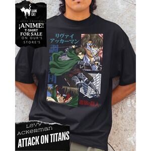 Attack on Titans Anime T-shirt | Anime Graphic Tee | Levi Ackerman T-shirt |